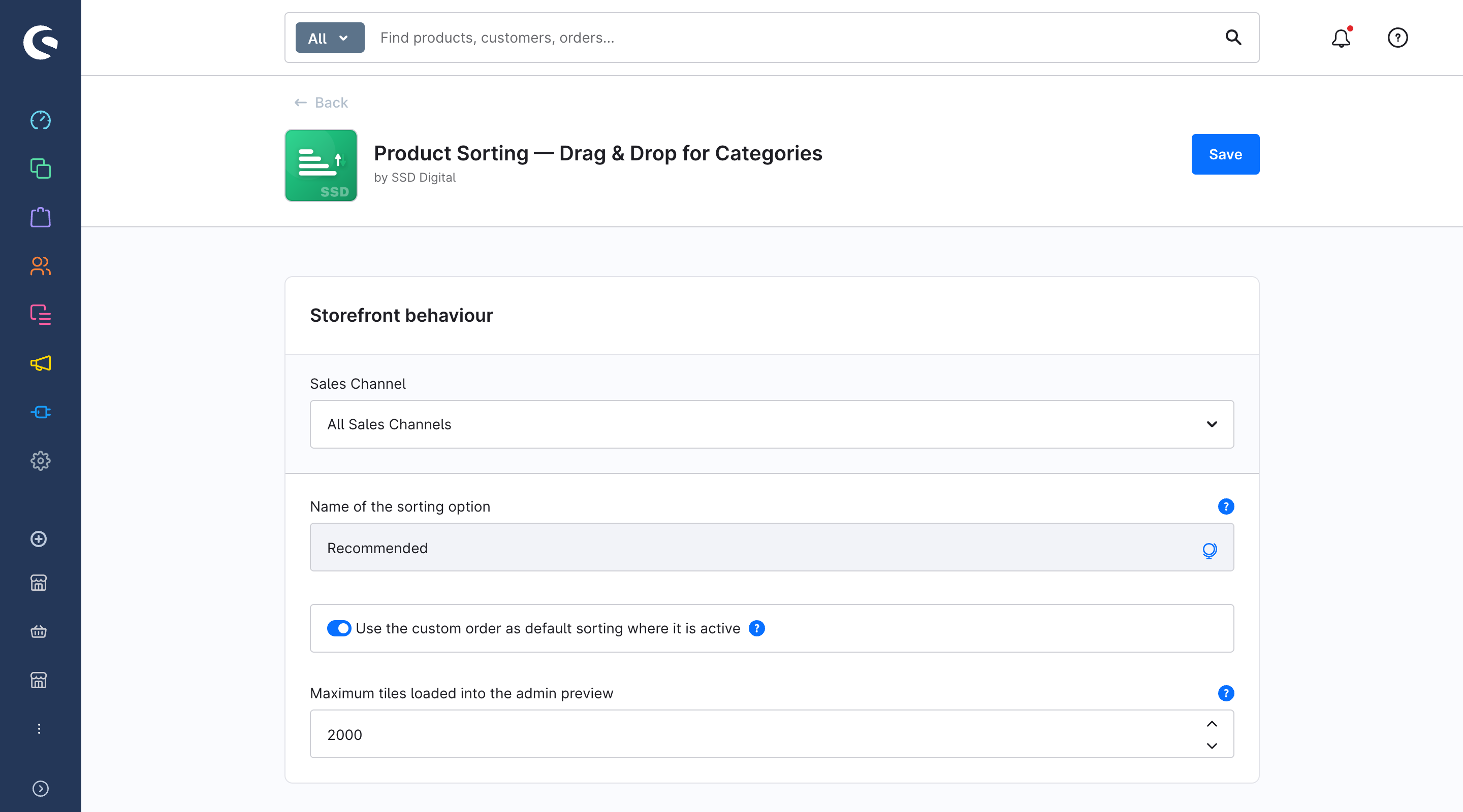 The plugin configuration